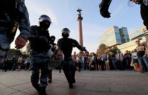 Más de 1000 detenidos en Moscú