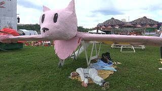 Watch: Homemade aircrafts fall with style at the Flugtag competition