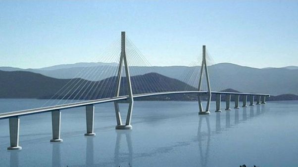 This is how Peljesac Bridge is expected to look when it's completed This is how Peljesac Bridge is expected to look when it's completed