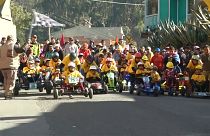 Carreras de kartcross en las calles de La Paz