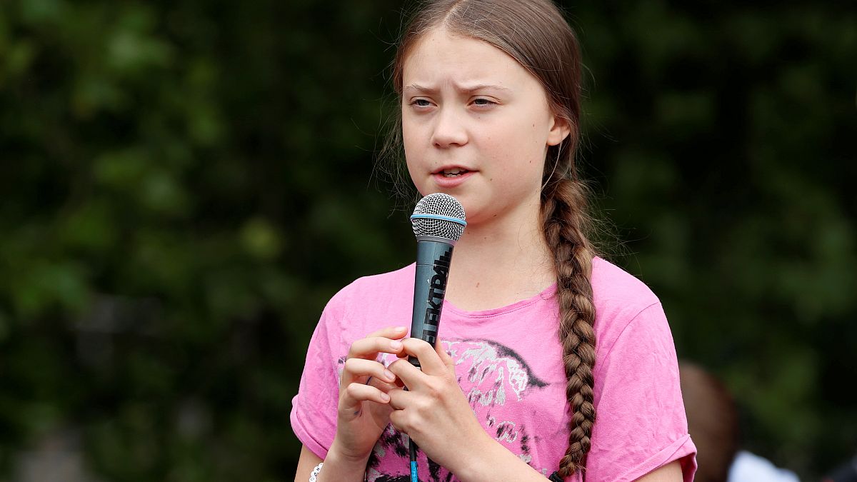 الناشطة السويدية الصغيرة جريتا تونبرج برلين 19 يوليو تموز 2019