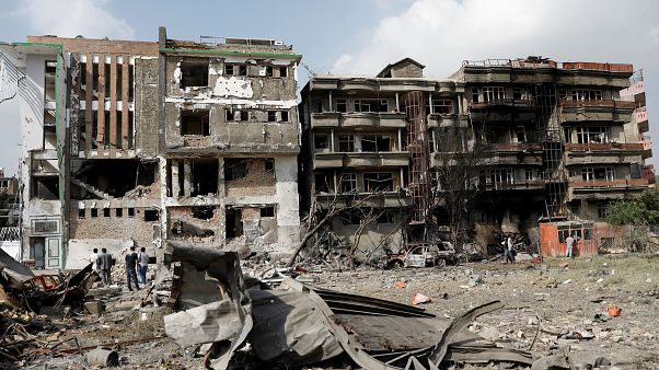 FILE PHOTO: Damaged buildings are seen after Sunday's attack in Kabul, Afghanistan July 29, 2019. FILE PHOTO: Damaged buildings are seen after Sunday's attack in Kabul, Afghanistan July 29, 2019.