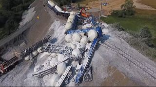 République tchèque : déraillement d'un train transportant du calcaire