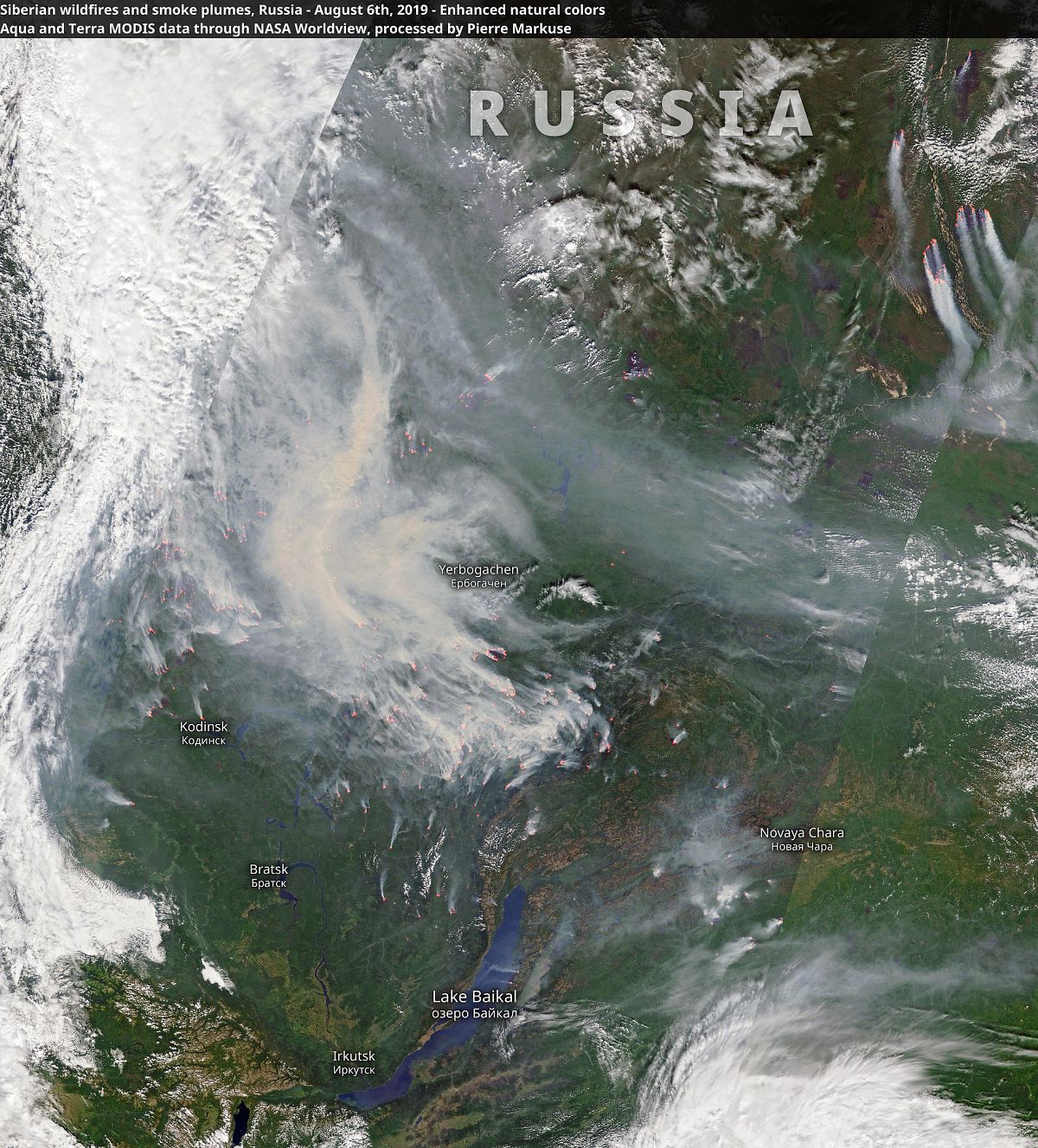 Two Months On, Siberia's Raging Wildfires Are Visible From Space | Euronews