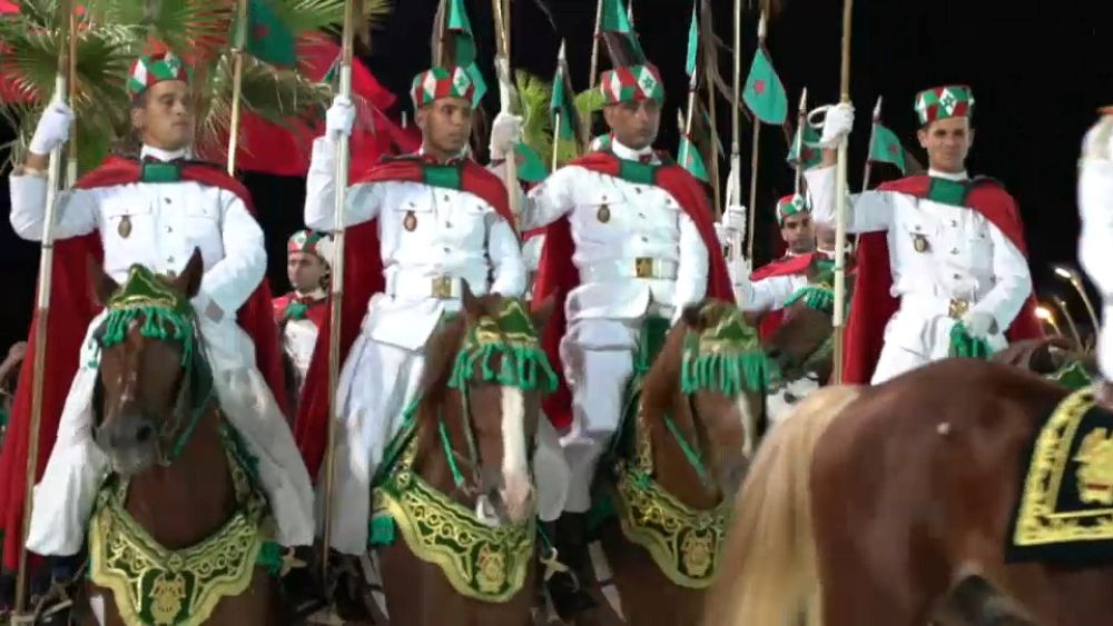 شاهد: احتفالات العيد العشرين لاعتلاء الملك محمد السادس عرش المغرب   Euronews