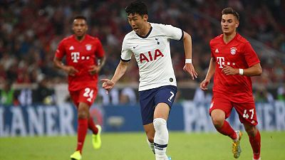 Le Sud-Coréen Son Heung-min, lors de la rencontre Totenham - Bayern Munich, le 31 juillet 2019