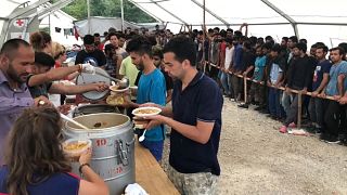 On Europe's doorstep: migrants stuck in Bosnian border camp