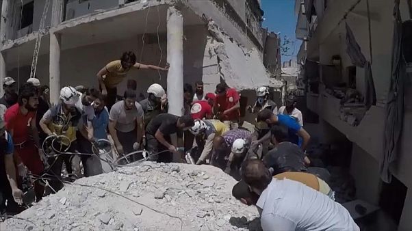 Ariha, Idlib province, 28 July 2019. Courtesy Syrian Civil Defence Idlib Ariha, Idlib province, 28 July 2019. Courtesy Syrian Civil Defence Idlib