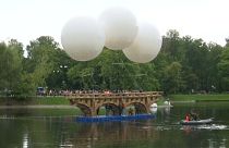 Federleicht: Fliegende Brücke in Moskau