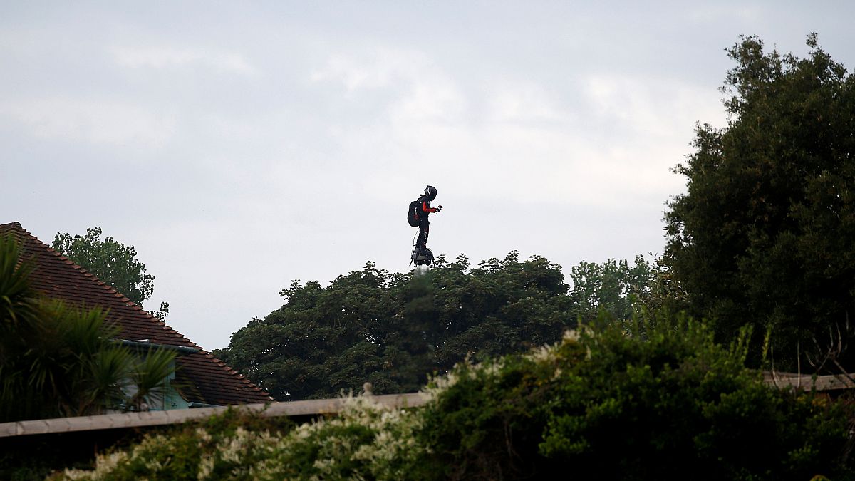 Watch: Frenchman successfully crosses Channel on 'hoverboard'
