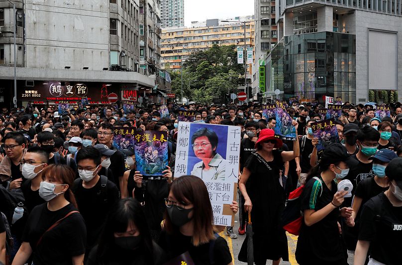 Manifestanti anti-governativi a Mongkok, Hong Kong