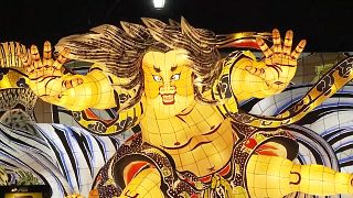 Rengarenk maketleriyle Japonya'nın Aomori Nebuta Festivali'ne 3 milyon ziyaretçi bekleniyor