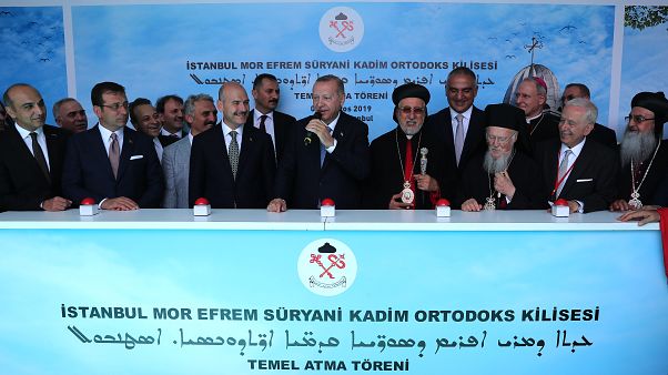 Türkiye'de modern tarihin ilk Süryani Kilisesi için temel atıldı: Erdoğan ve İmamoğlu törene katıldı Türkiye'de modern tarihin ilk Süryani Kilisesi için temel atıldı: Erdoğan ve İmamoğlu törene katıldı