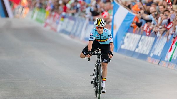 Remco Evenepoel vince alla sua maniera il campionato mondiale Juniors su strada a Innsbruck. 27.9.2018 Remco Evenepoel vince alla sua maniera il campionato mondiale Juniors su strada a Innsbruck. 27.9.2018