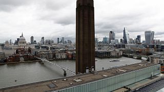 The view from the 10th floor of the Tate Modern museum