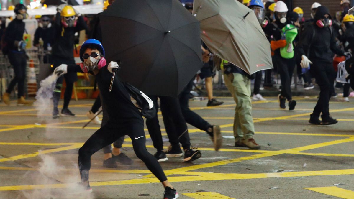 اعتراض و درگیری در هنگ‌کنگ