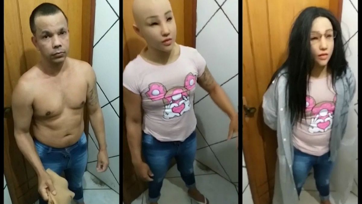 Video | Brezilya: Kadın kılığında kaçma girişimi gardiyanlara takıldı