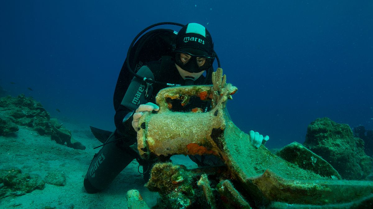 Ancient shipwrecks discovered in the sea near small Greek island