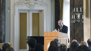 Maróth Miklós miniszterelnöki megbízott beszédet mond a Kárpát-medencei Magyar Nyári Egyetem megnyitóján