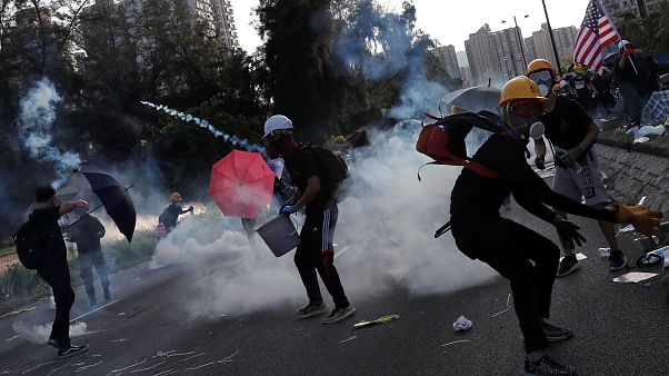 Grève générale et manifestations sous tensions à Hong Kong Grève générale et manifestations sous tensions à Hong Kong