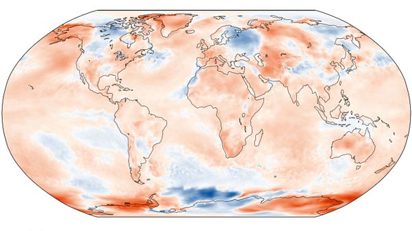 Anomalía de temperaturas en julio de 2019 Anomalía de temperaturas en julio de 2019