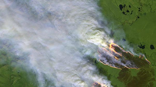 Copernicus monitoring of Arctic fires in the Sakha Republic, 4 August 2019 Copernicus monitoring of Arctic fires in the Sakha Republic, 4 August 2019