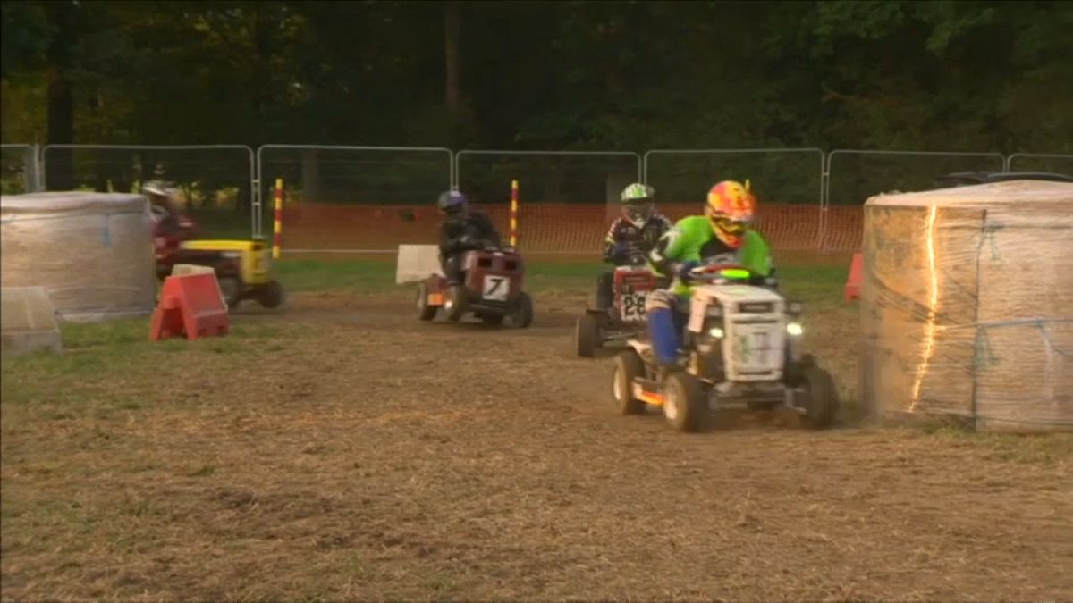 The 12-hour lawnmower race was a test of endurance for drivers