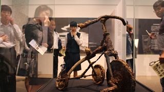 ABD'nin atom bombası saldırısında ölen Shin'in bisikleti Hiroşima Barış Anıt Müzesi'nde sergileniyor