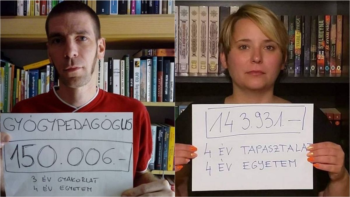 Hungarian teachers take to Instagram to protest pay