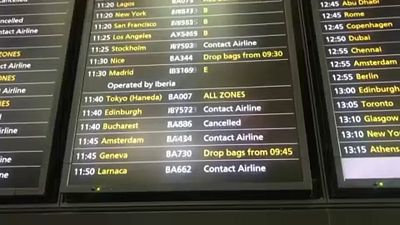 British Airways cancela dezenas de voos