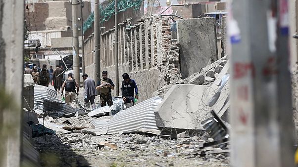 Der Anschlagsort in Kabul Der Anschlagsort in Kabul