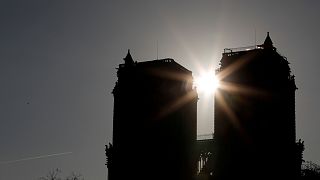 A Notre Dame két nappal a tűzvész után