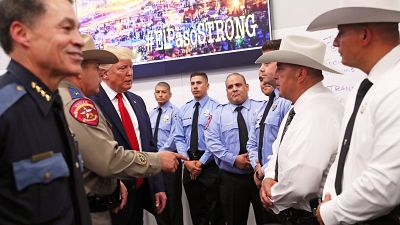 Donald Trump rencontre les forces de l'ordre à El Paso, au Texas