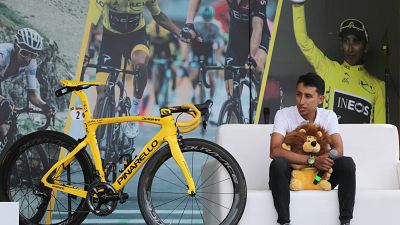 Tour de France winner Bernal gets hero's welcome in Colombian hometown