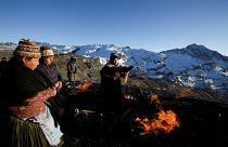 Celebraciones en honor a la Pachamama (la Tierra) en Bolivia, el 1 de agosto