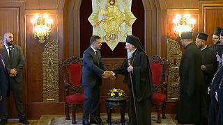 Politik und Kirche: Ukrainischer Präsident trifft orthodoxen Patriarch