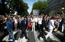Fans recreate Beatles' iconic Abbey Road cover shot 50 years on