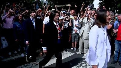 Beatles-Fans feiern 50 Jahre "Abbey Road"