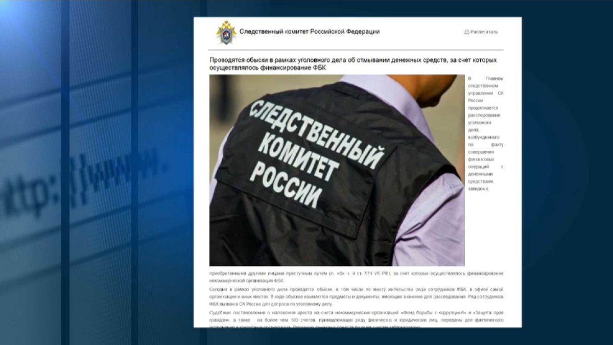 Autoridades russas congelam contas da fundação de Navalny