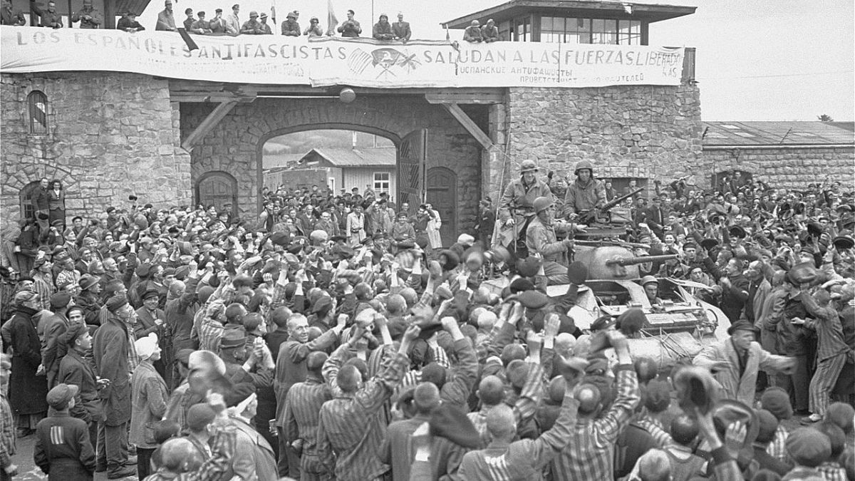 Liberación del campo de Mauthausen, 6 de mayo de 1945.