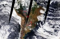 La nube de humo llega hasta Argentina