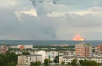 Explosions at an ammunition plant in the Achinsk Area of Russia on August 5