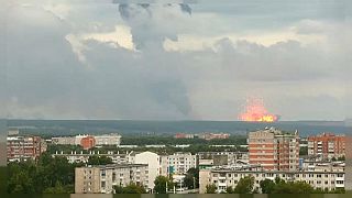 Explosions at an ammunition plant in the Achinsk Area of Russia on August 5
