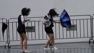 Typhoon forces evacuations, flight cancellations in eastern China