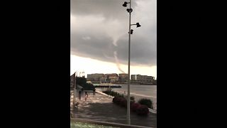 Suspected landspout caused by powerful thunderstorms hits Amsterdam