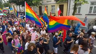 Gay pride parade held in Polish city of Plock