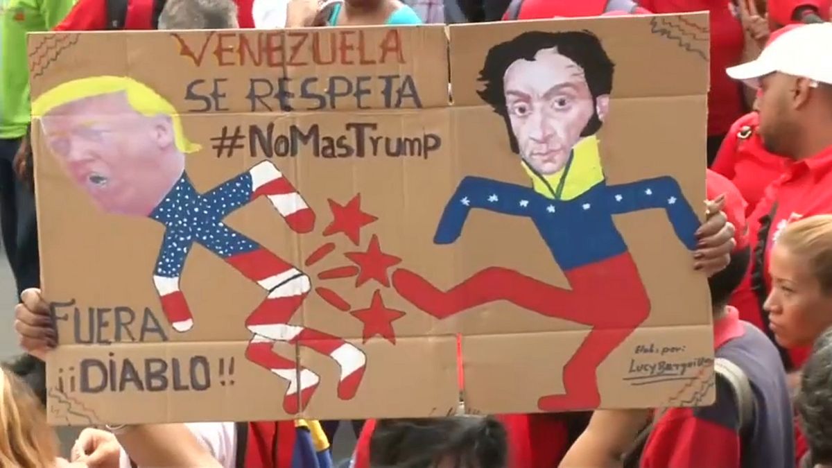 Διαδήλωση κατά του Ντόναλντ Τραμπ στο Καράκας
