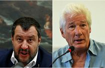 Salvini'den denizdeki göçmenlere yardım eden Gere'e: Özel jetinle Hollywood'daki villana götür