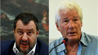 Salvini'den denizdeki göçmenlere yardım eden Gere'e: Özel jetinle Hollywood'daki villana götür