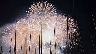 Breathtaking fireworks show lights up the skies over Geneva